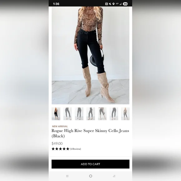 Cello Women's Dark Skinny Jeans - Picture 5 of 7